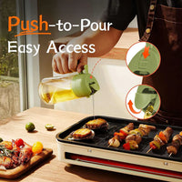 Sprayable & Pourable Oil Bottle – 2-in-1 Oil Dispenser for Healthy Cooking (400ml)
